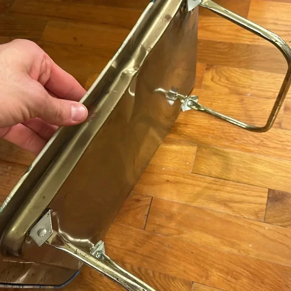 VINTAGE 1987 G.I. JOE Hasbro folding dinner/lunch metal tray •RARE• - Picture 13 of 13